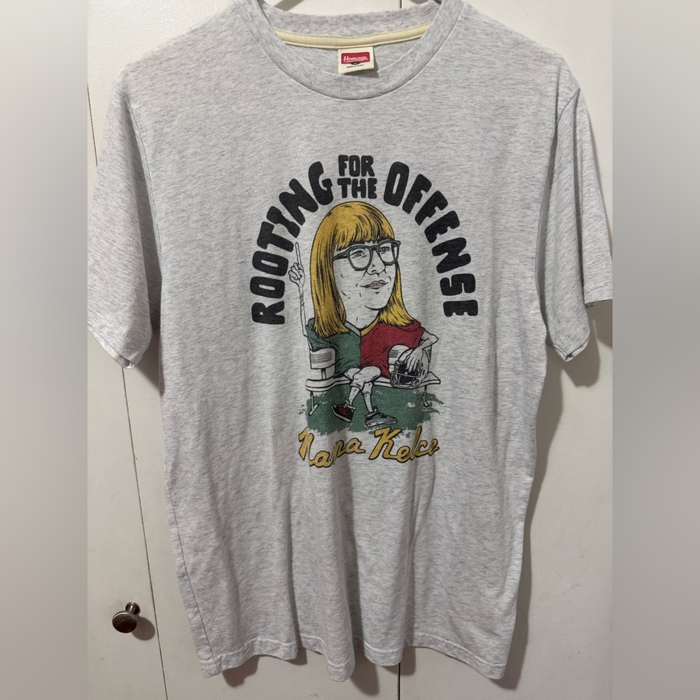 HOMAGE Mama Kelce Light Gray T-Shirt